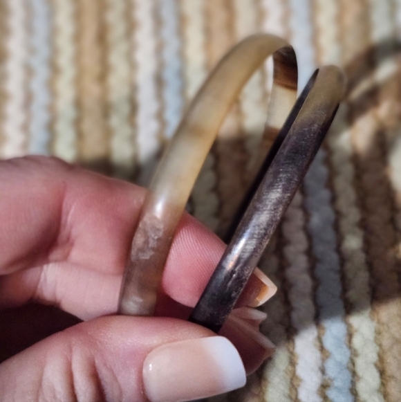 Vintage Buffalo Horn Bangles - Picture 4 of 5